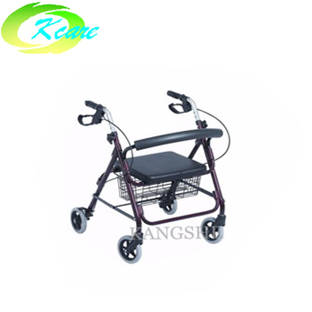 Deluxe Manual Aluminum Rollator Walker For Disabled Person KS-D862L