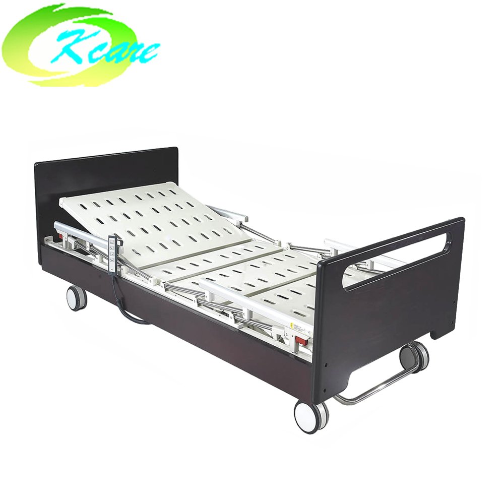 Soild Wooden Frame Electric Three Function Home Care Bed Elderly Nursing Bed GS-806(A)