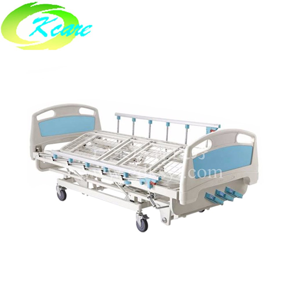 Manual  four crank five function medical hospital rolling care bed for sale KS-1032-3