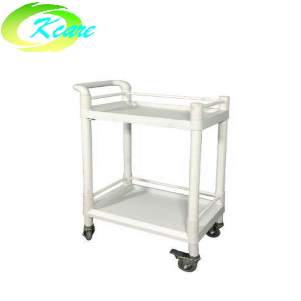 ABS two-shelves hospital instrument emergency trolley KS-B12