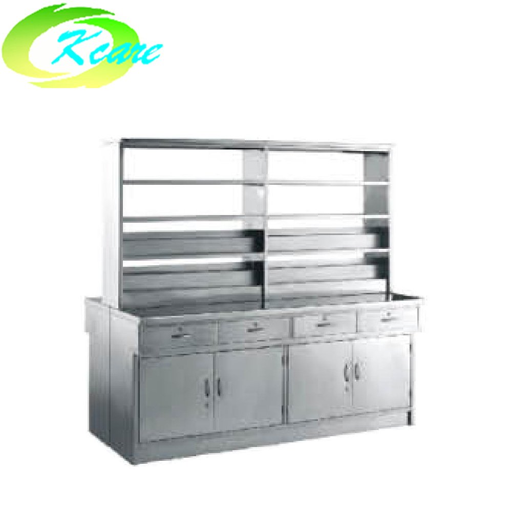 Stainless steel hospital  double-face western medicine cabinet KS-C17a