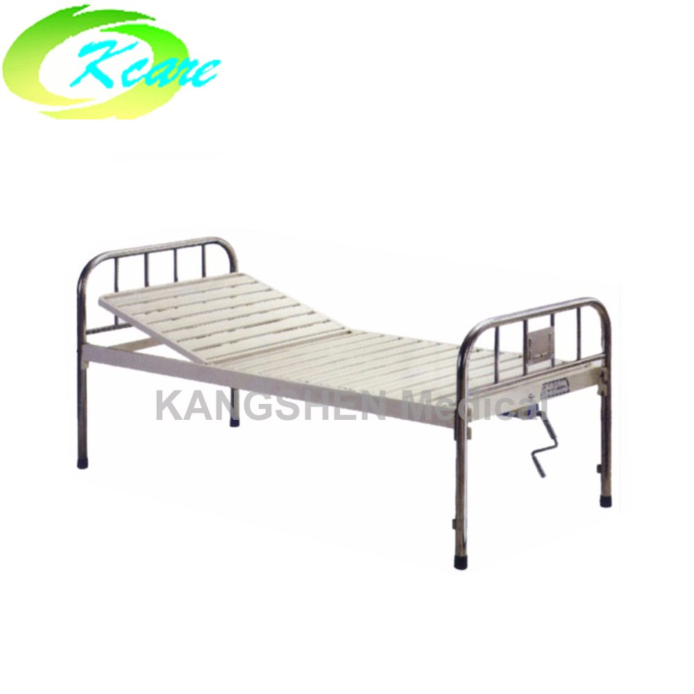 S.S. head and foot board steel one-crank hospital bed KS-215