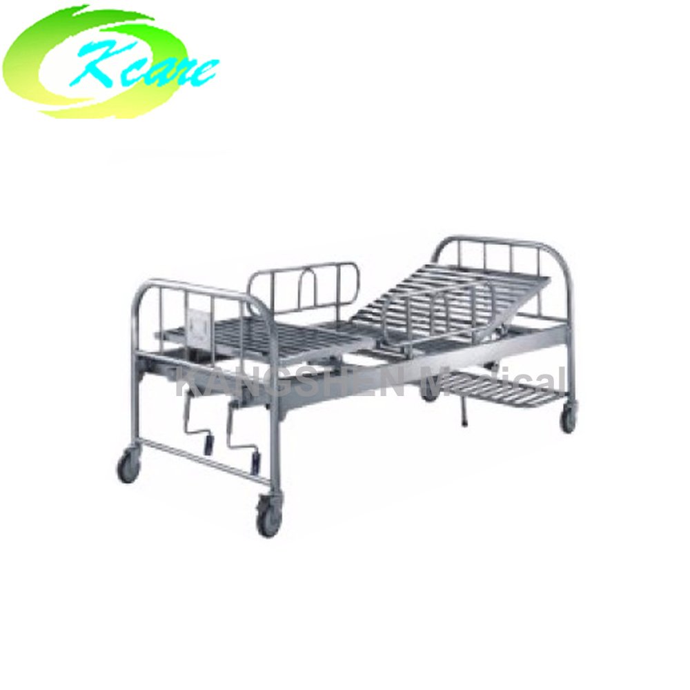 S.S.  adjustable two cranks manual hospital bed  KS-312