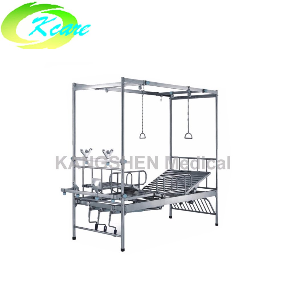 Kangshen Medical S.S. 2-crank manual hospital orthopedics bed KS-522 S.S. Hospital Bed image23