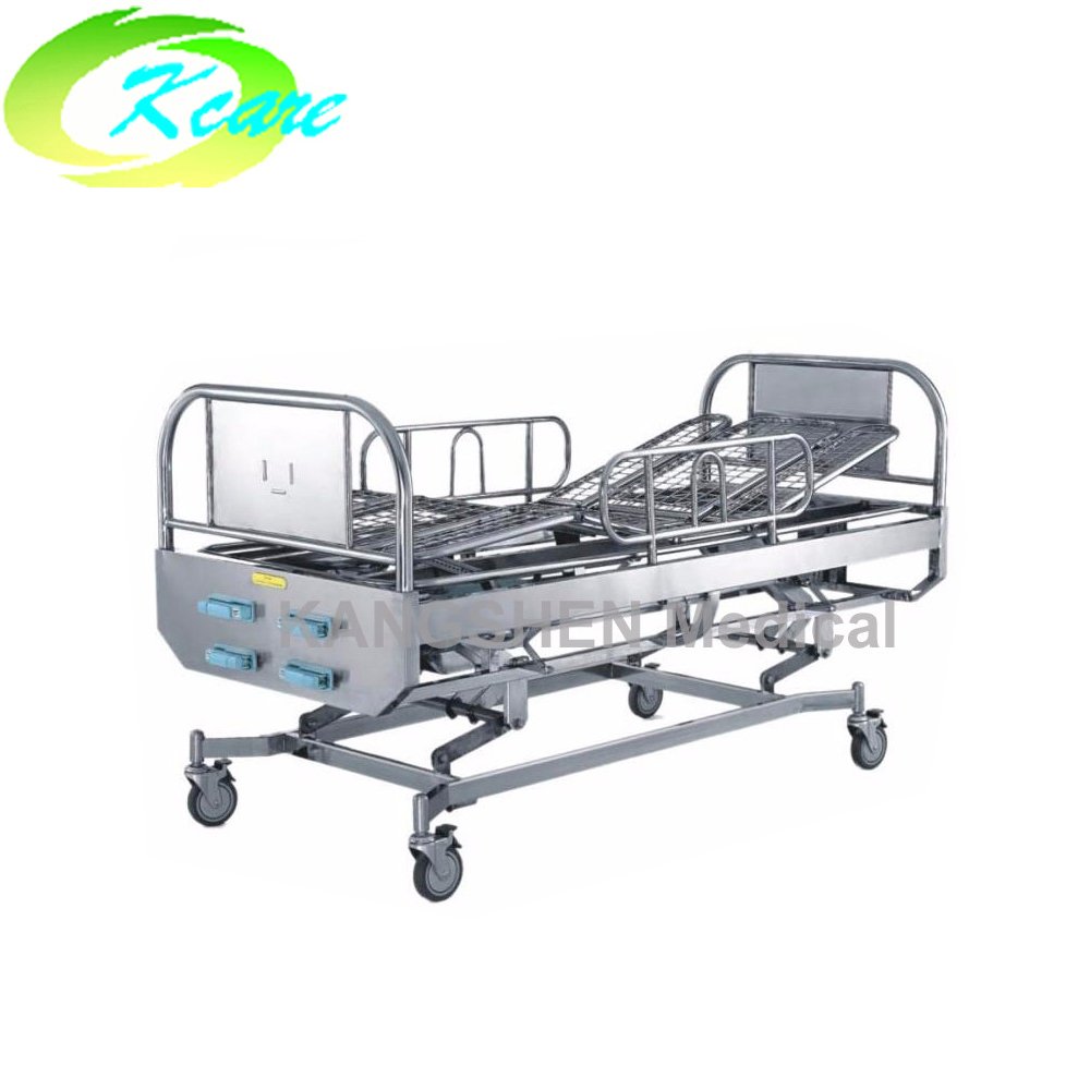 S.S.4-crank manual hospital rolling bed KS-1012