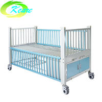 Two-function manual hospital children bed with 2 crank KS-S205et